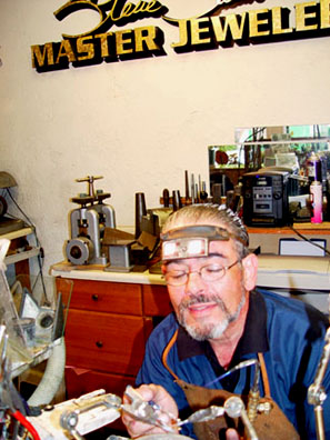 Steve at work